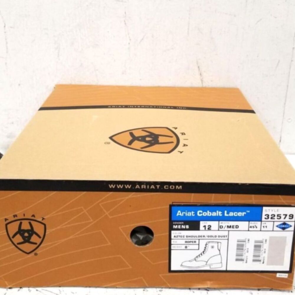 Ariat Men's Heritage Cobalt Lacer Boots Size 12 | New in Box See Detail - Picture 8 of 8